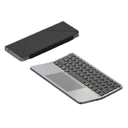 Bluetooth 5.3 Wireless Bluetooth Keyboard Universal Detachable Rechargeable Keyboard with Touchpad Ergonomic Foldable Keyboard
